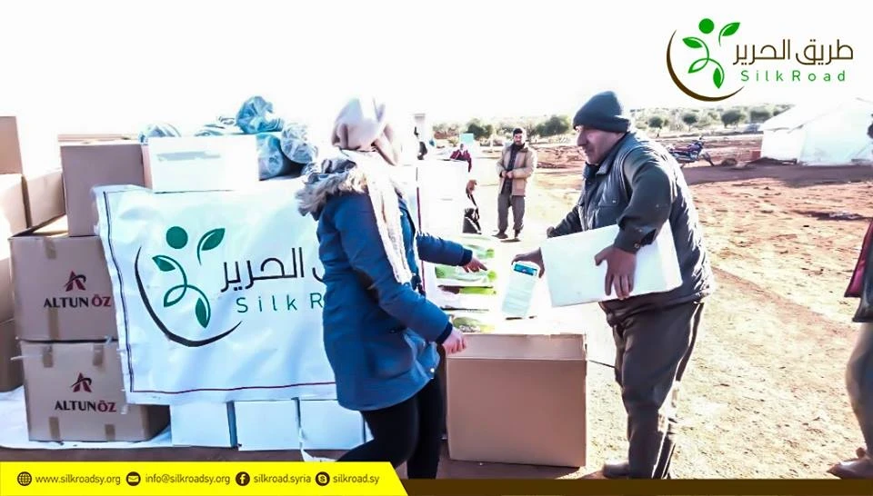 مشروع توزيع مواد غير غذائية على المخيمات