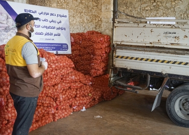توزيع بذار البطاطا على المستفيدين ضمن  مشروع دعم مزارعي البطاطا و توفير الخضروات الطازجة للأسر الأكثر ضعفاً